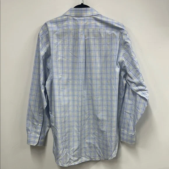 Brooks brothers Men's Blue Checkered Shirt 16.5 - Picture 6 of 6